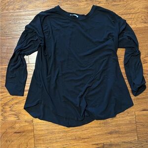 Zenana Outfitters Classic Black Long Sleeve Tee 3X